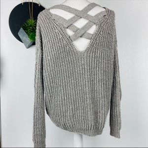 Lush Lattice Back Sweater 🤍